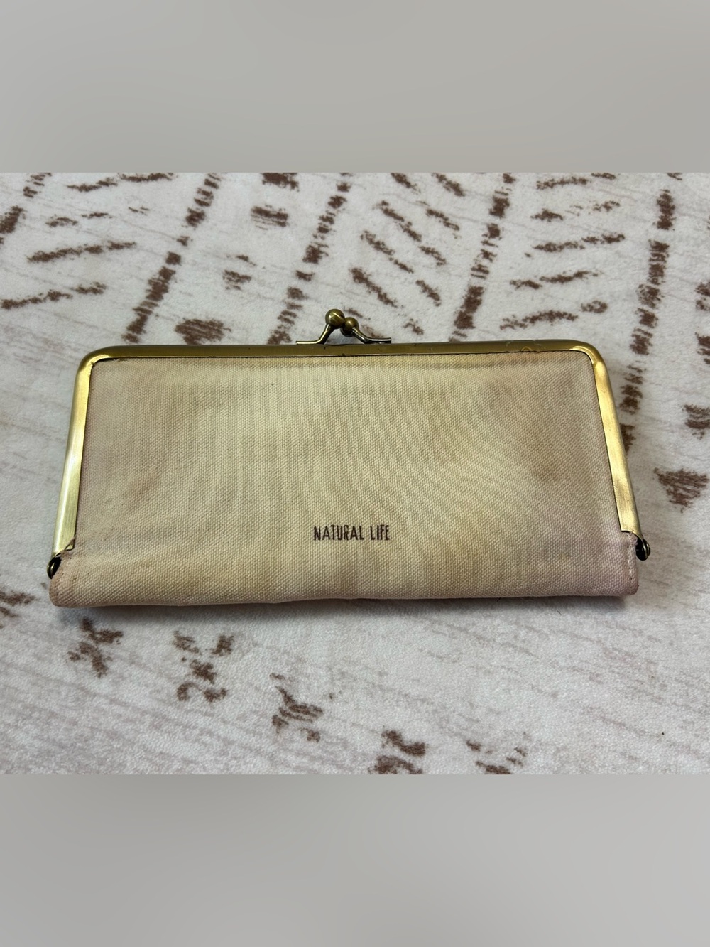 Natural Life Faith Hope Kiss Lock Wallet Clutch Bird Canvas Organizer - Picture 3 of 13
